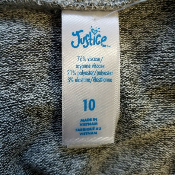 Justice Girls Hoodie Shirt Football Bling 10 - Picture 6 of 6